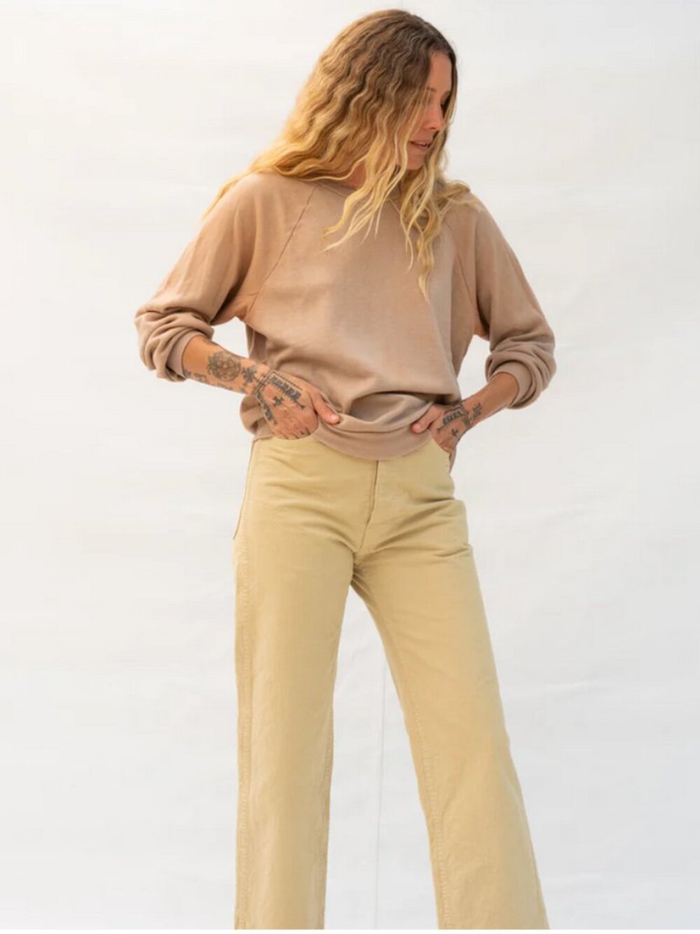 Jesse Kamm California Slims in Khaki Size 2